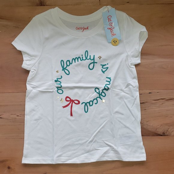 Cat & Jack Other - Toddler Girls Cream "Our Family is Magical" T-Shirt